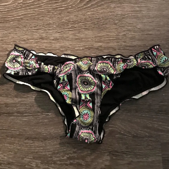 Neon Ruffle Bikini Bottom - Picture 2 of 4